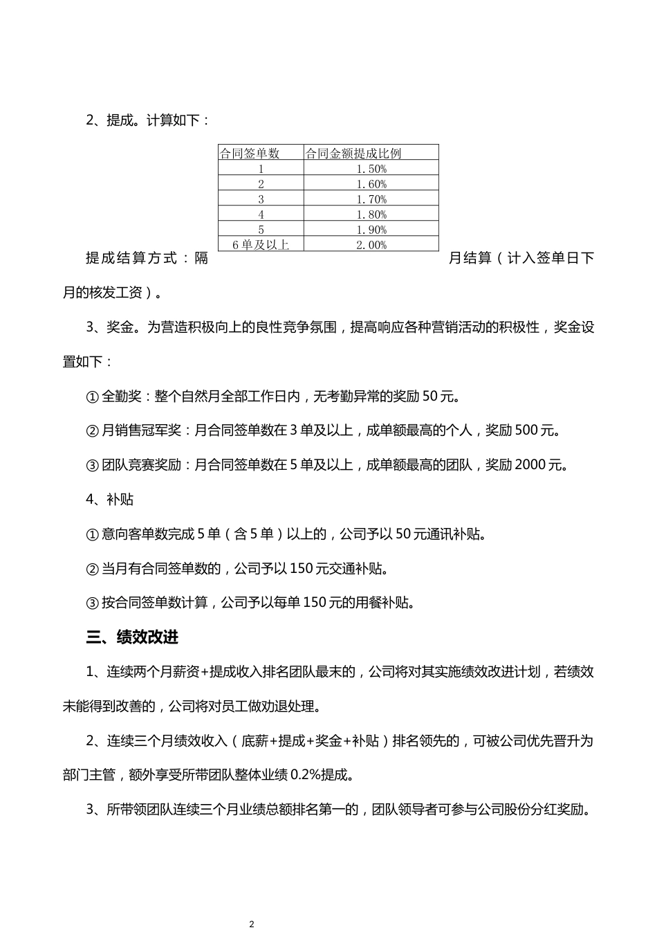 装修公司薪资管理制度_第2页