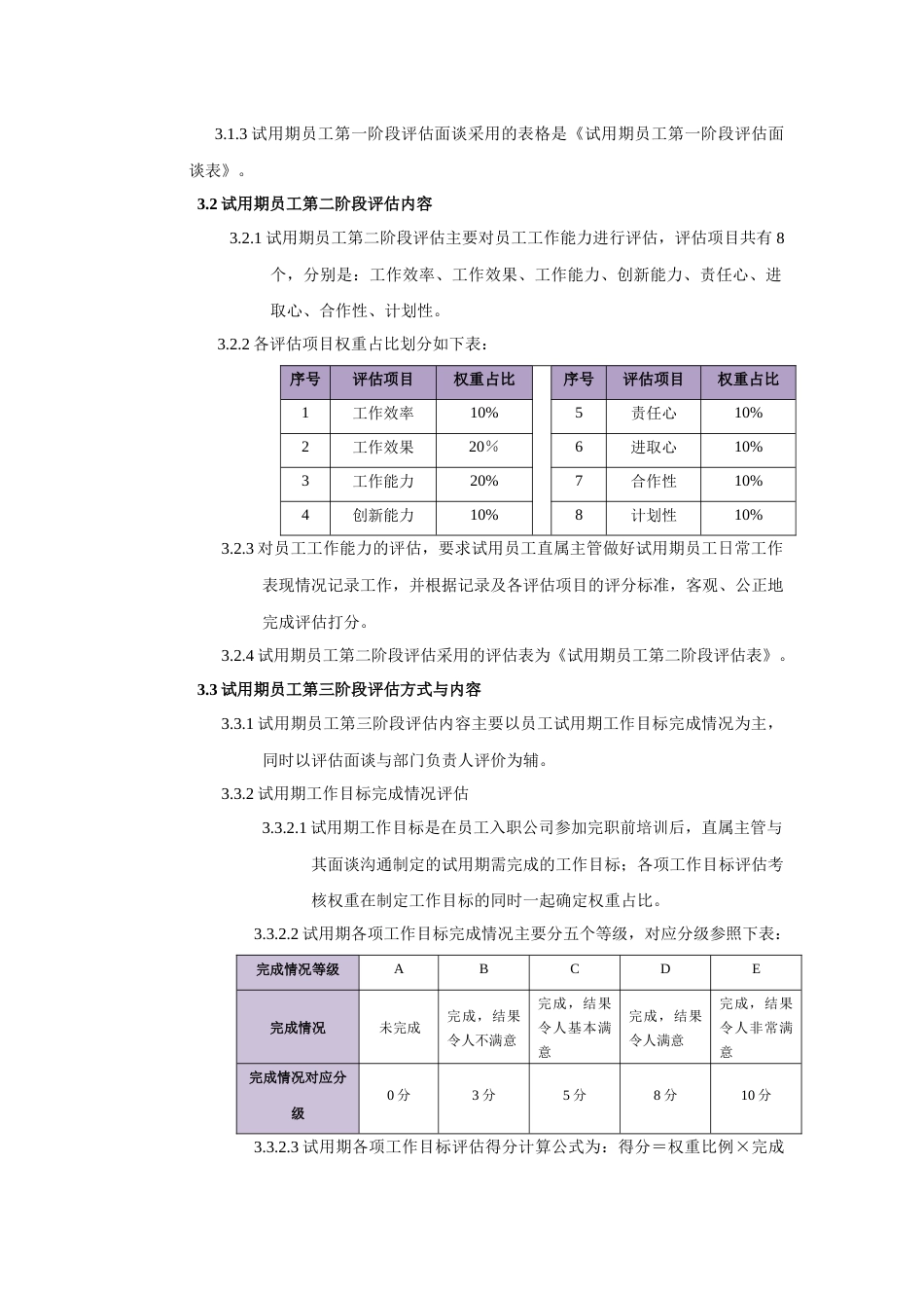 试用期员工评估管理办法_第3页