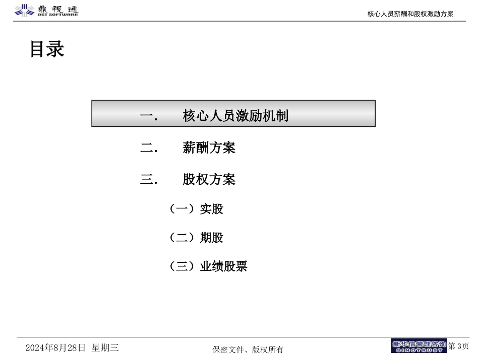 鼎视通核心人员薪酬股权激励方案_第3页