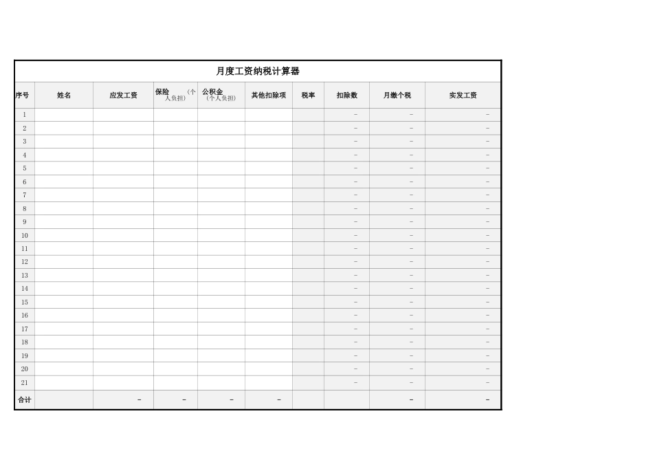 年终奖金相关表格（个税计算器、计算方法、相关政策）_第2页