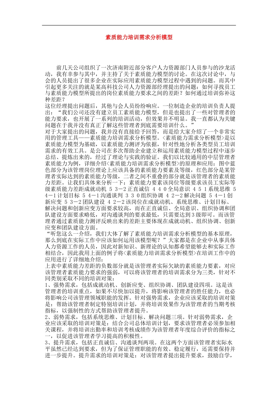 素质能力培训需求分析模型_第1页