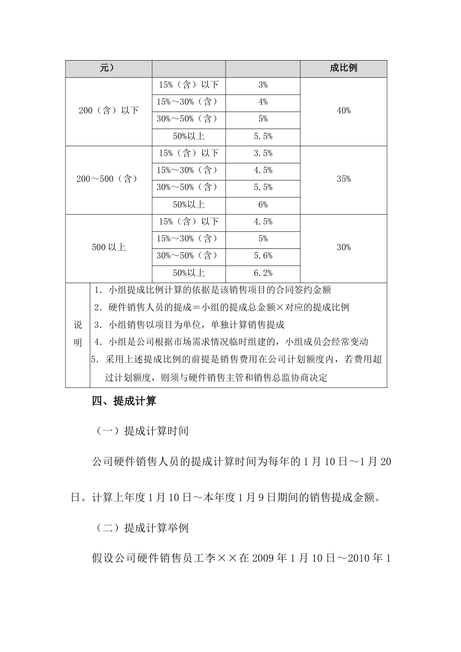 硬件及耗材销售人员提成方案_第3页