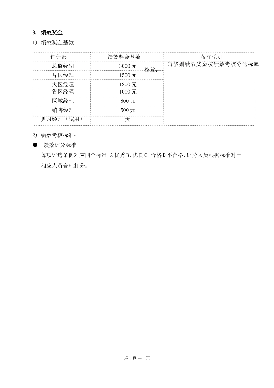 销售人员薪酬激励制度_第3页