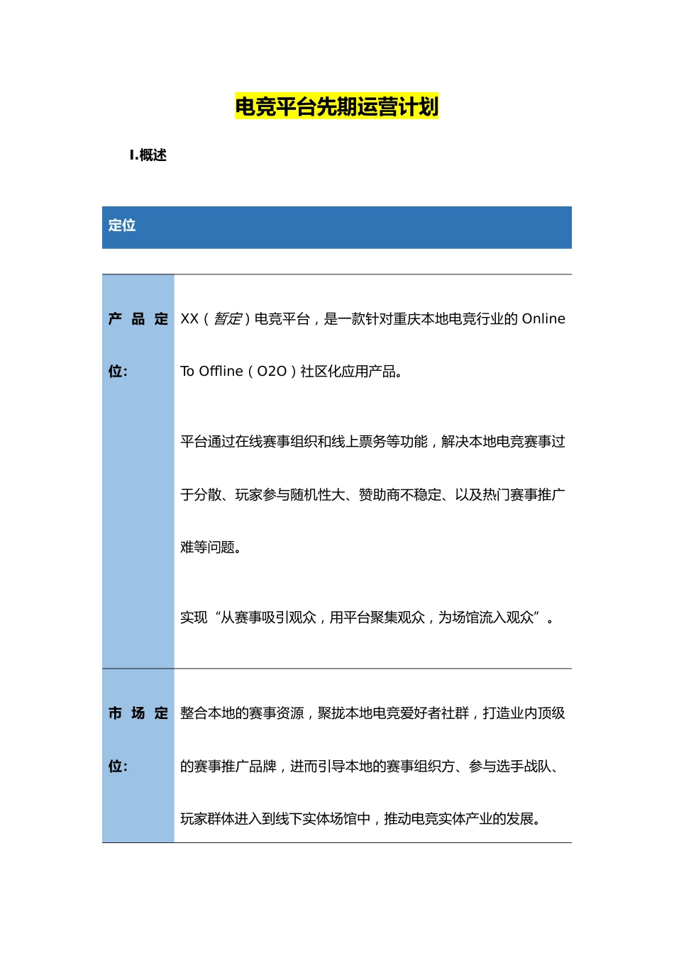 14--01-电竞平台先期运营计划_第1页