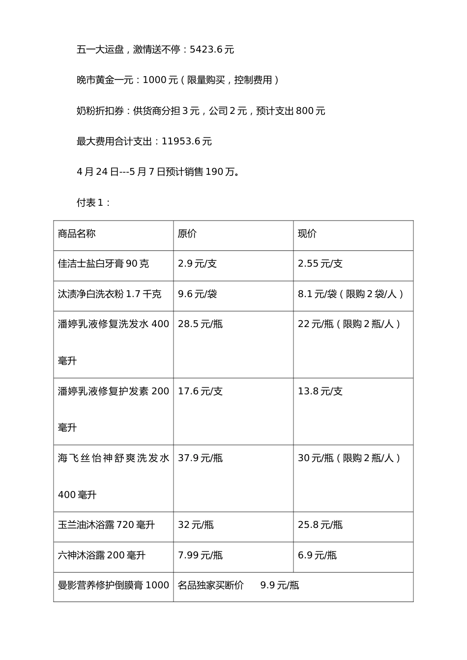 01-【劳动节活动】-23-超市五一活动方案 (2)_第3页