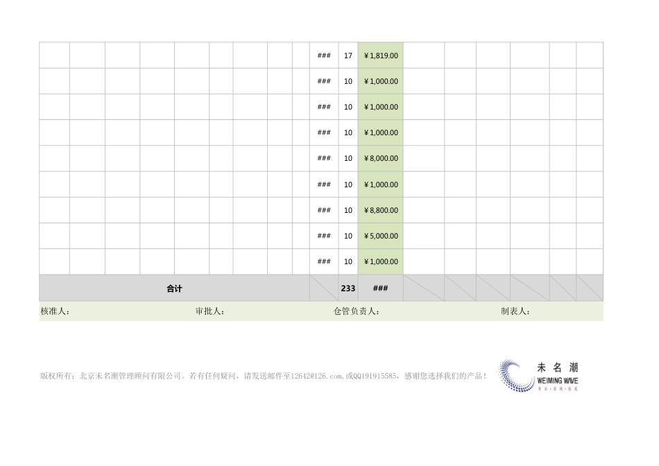 成品出库日报表（明细表）_第2页