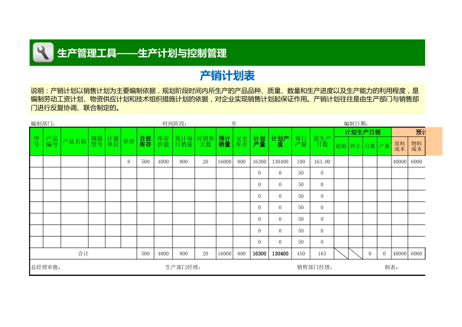 产销计划表_第1页