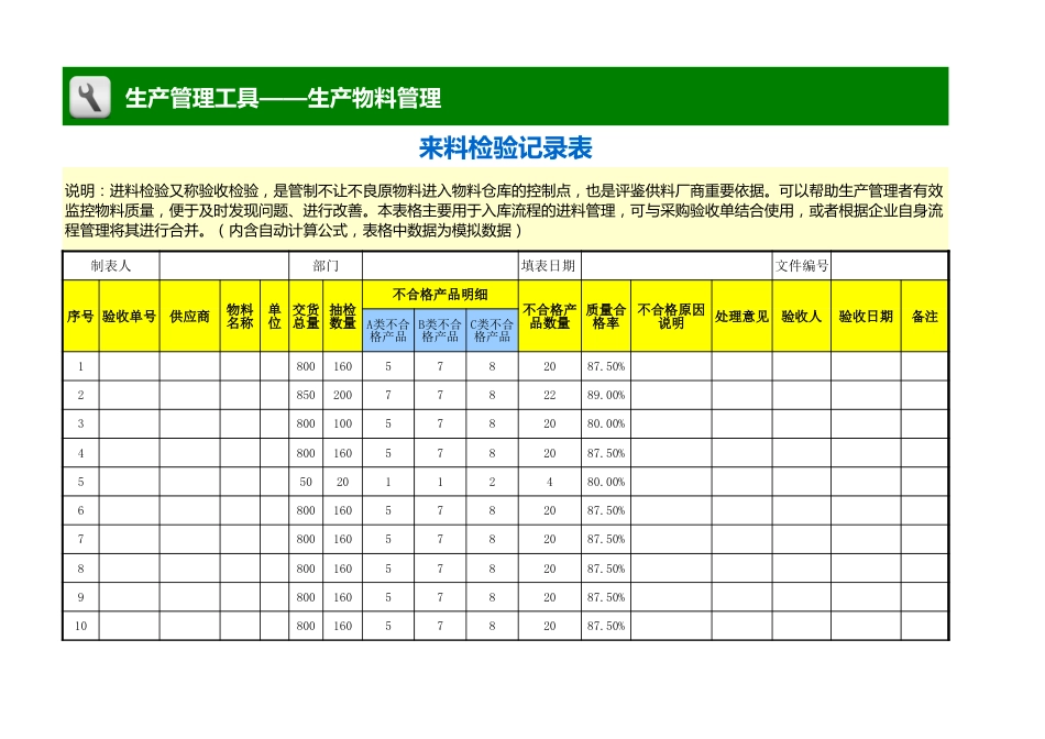 来料检验记录表_第1页