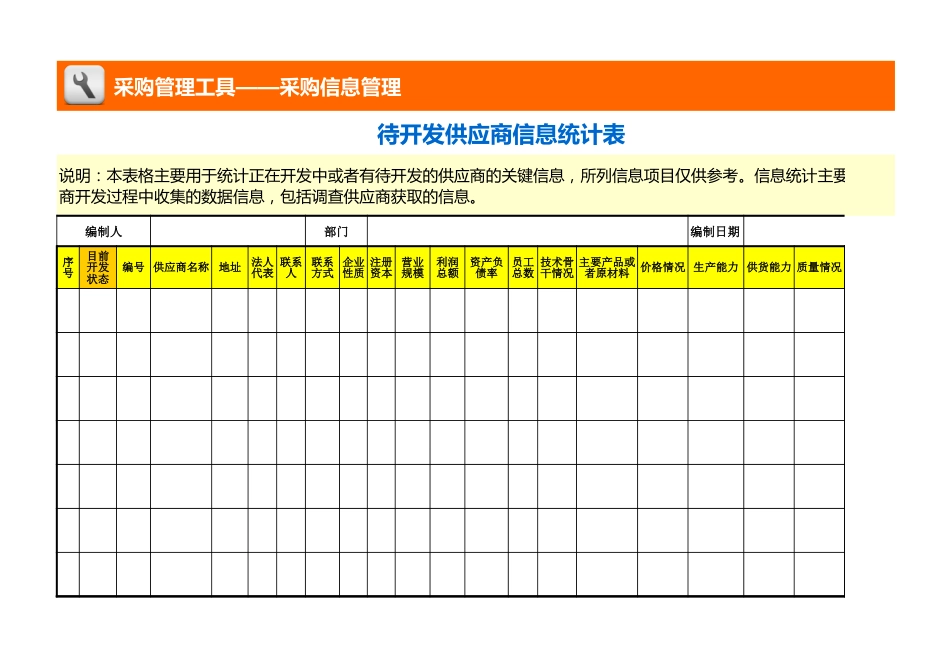 待开发供应商信息统计表_第1页