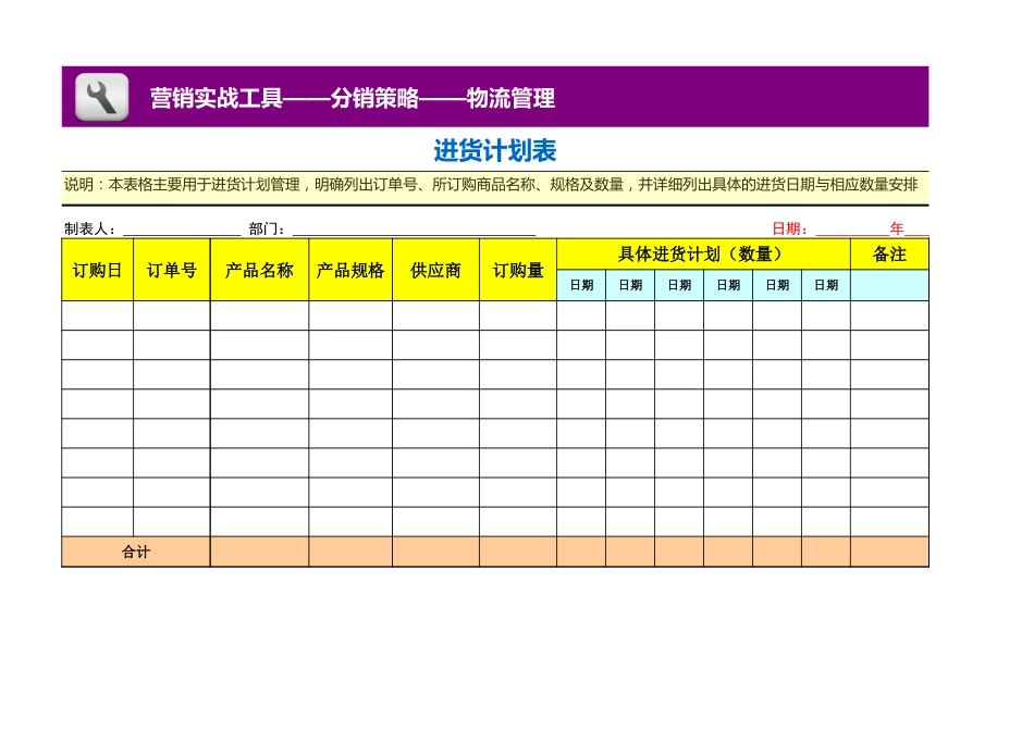 进货计划表_第1页