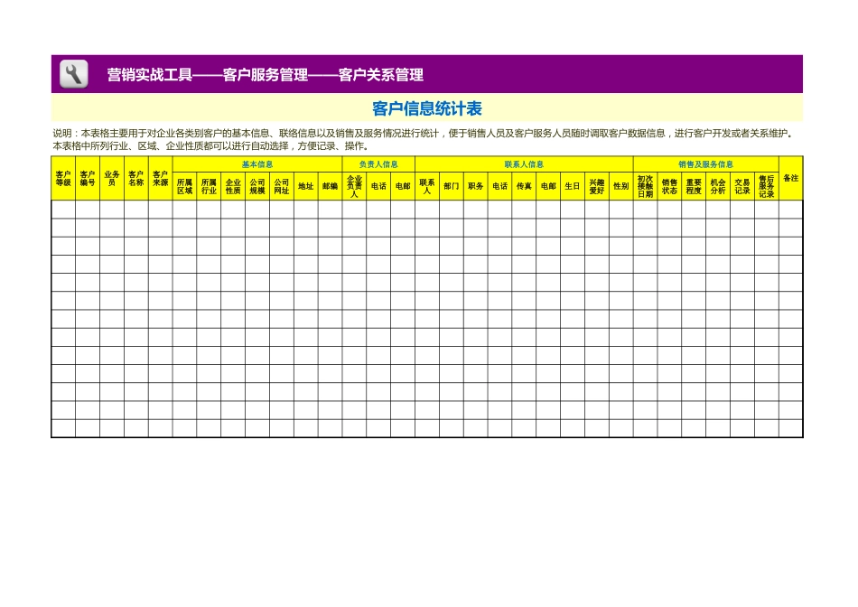 客户信息统计表_第1页