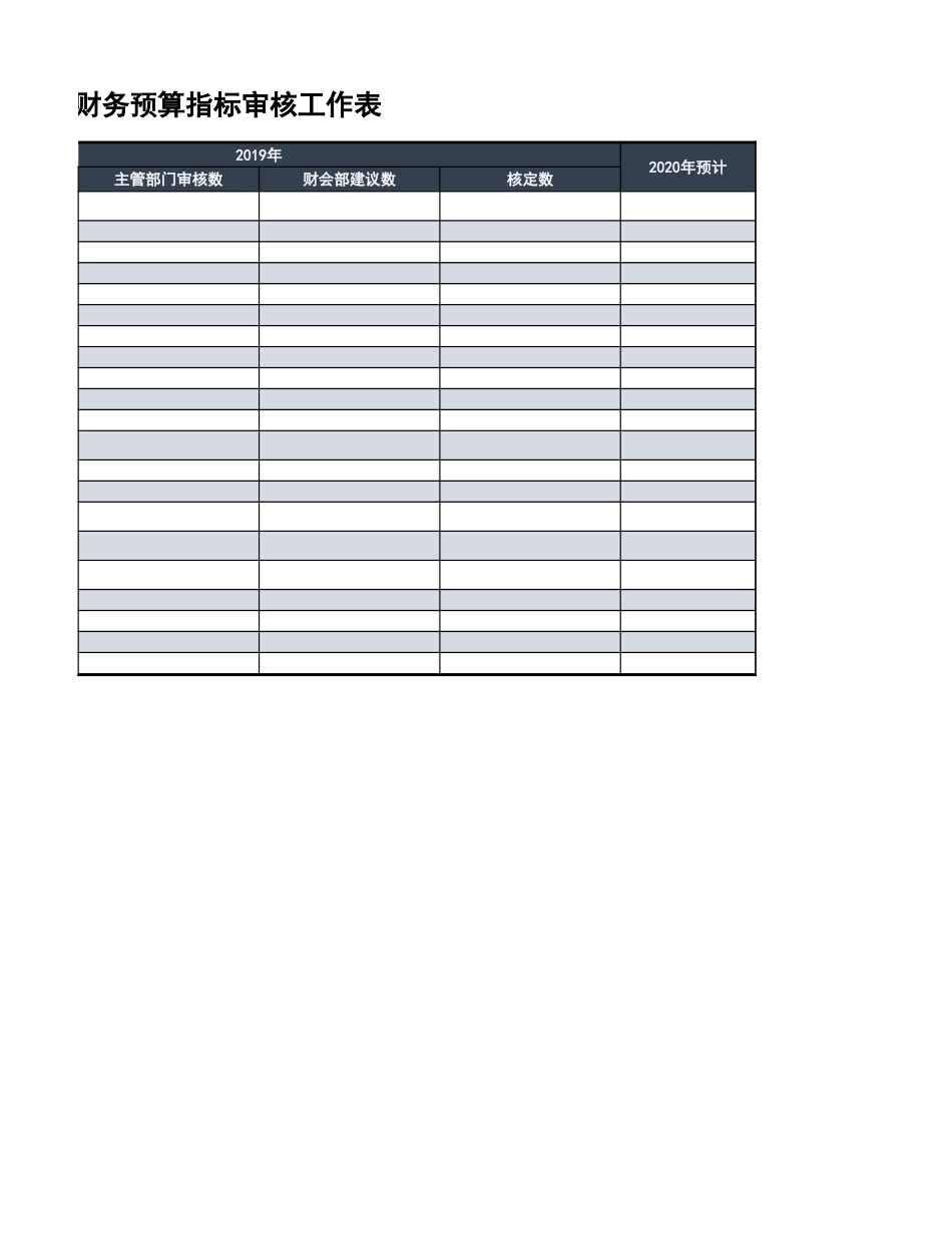 财务预算指标审核工作表_第2页