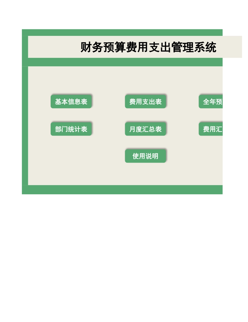 【管理系统】预算费用支出管理系统_第1页