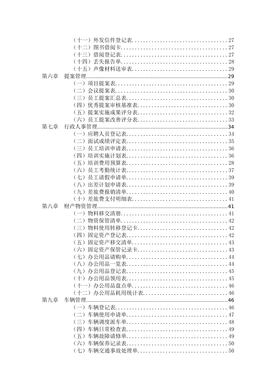 01-【汇编表格】行政管理制度表单汇编_第3页