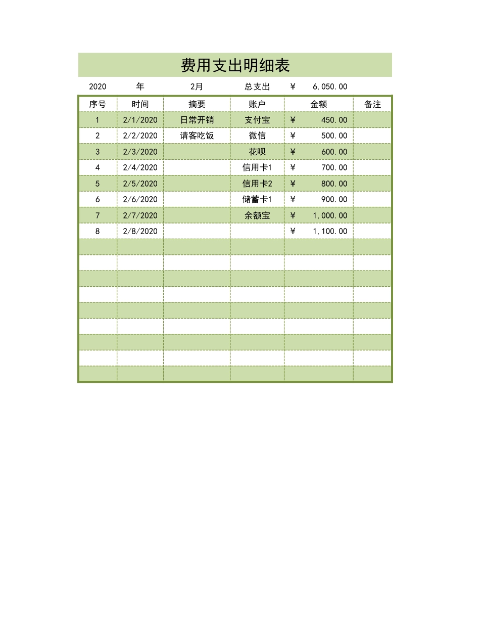 41费用支出明细表_第1页