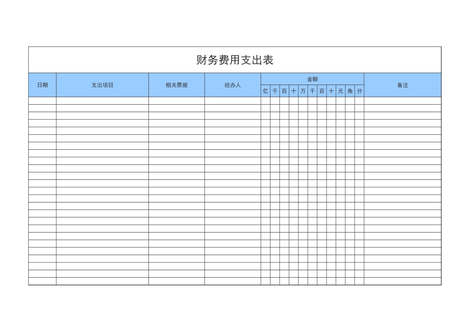 128财务费用支出表_第1页