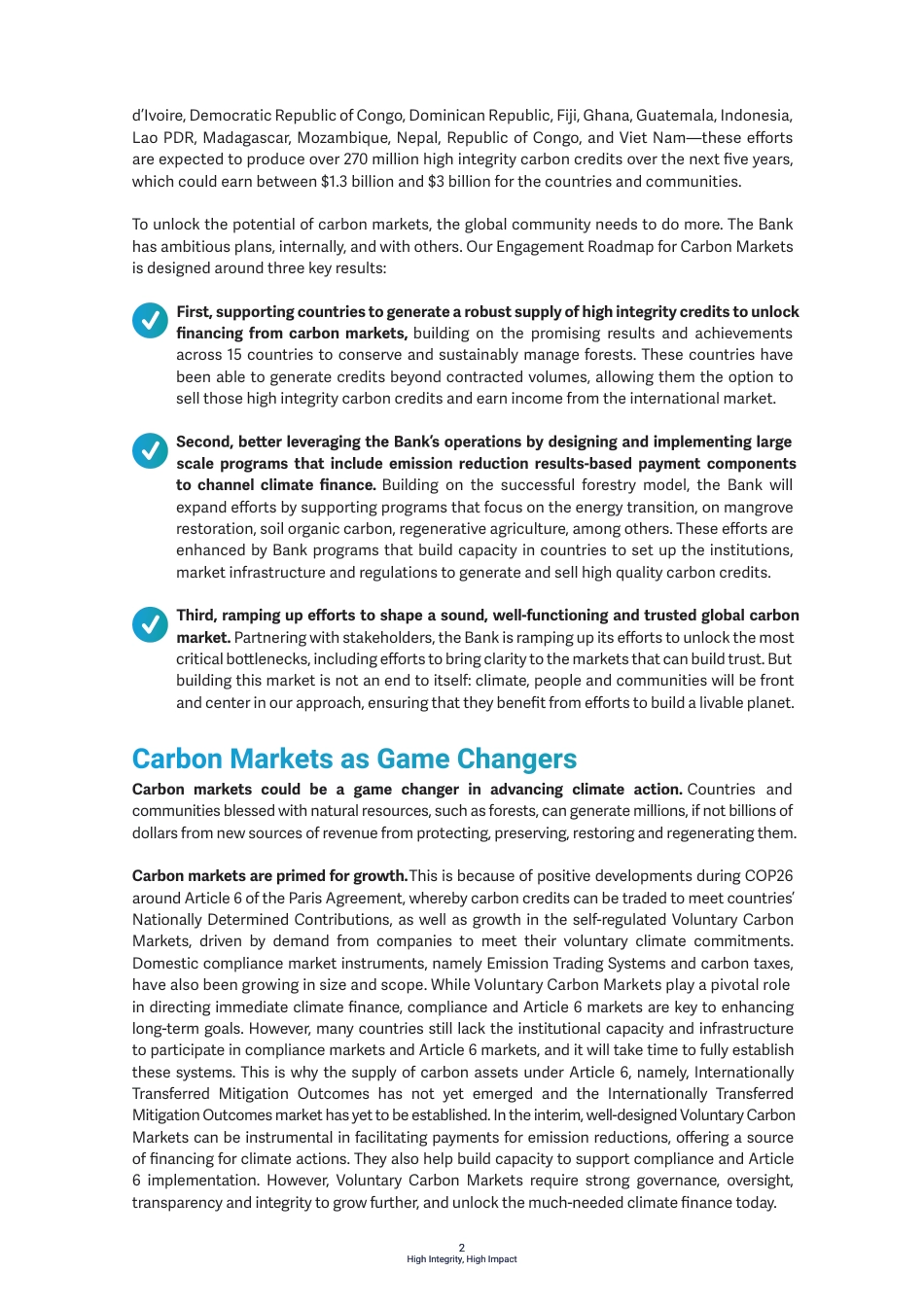 世界银行-高诚信、高影响力：世界银行碳市场参与路线图（英）-2024-9页_第2页