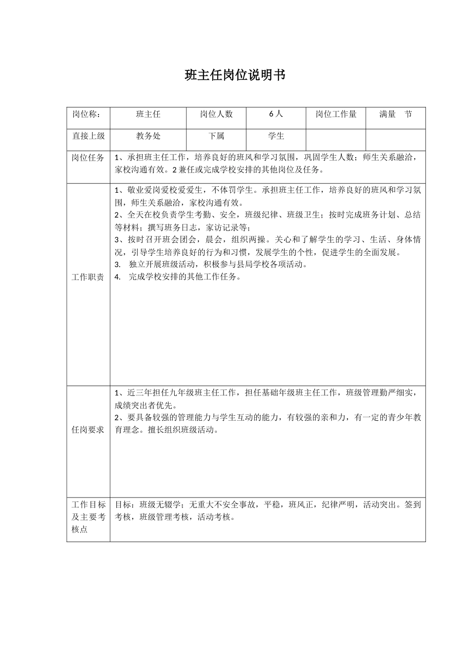 教师职位说明书_第3页