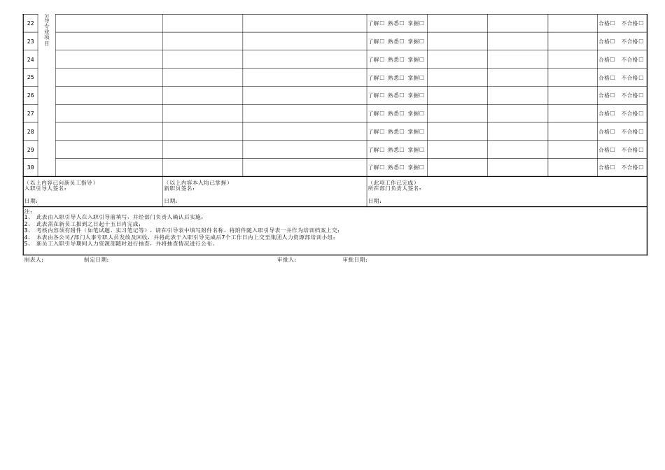 新员工入职关怀引导表_第2页