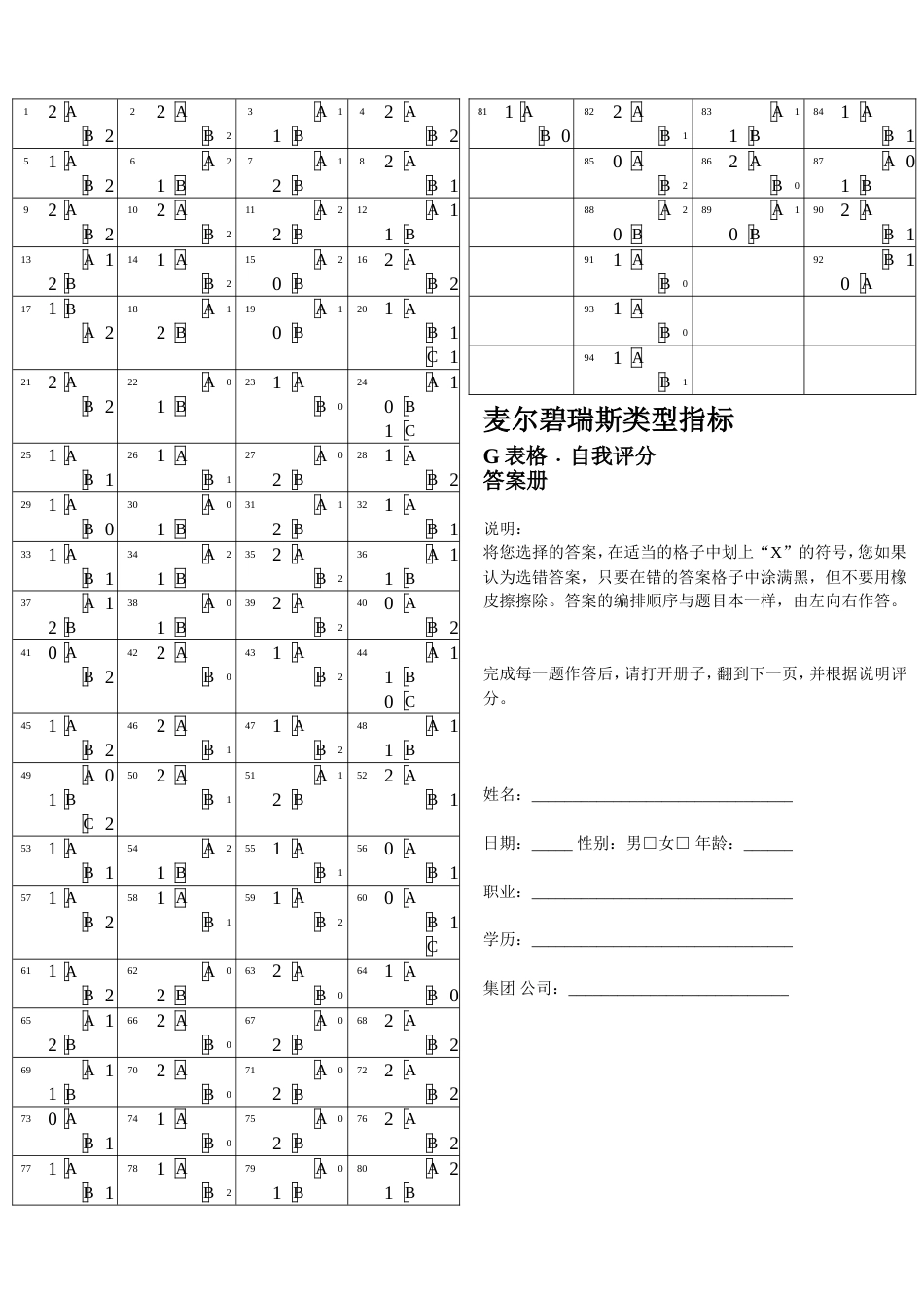 MBTI计算方法（1）_第1页