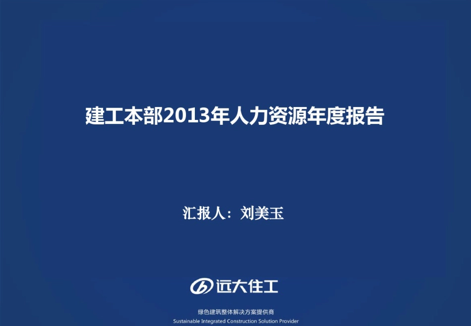 11、人力资源年度总结报告典藏版版_第1页