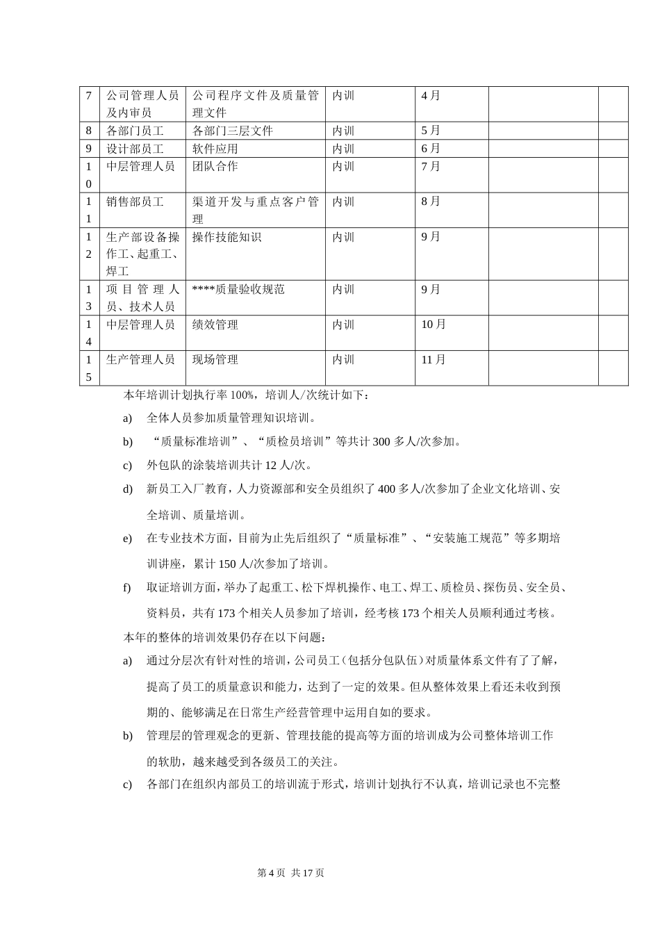 工厂制造业人力资源部年度工作总结及规划_第5页