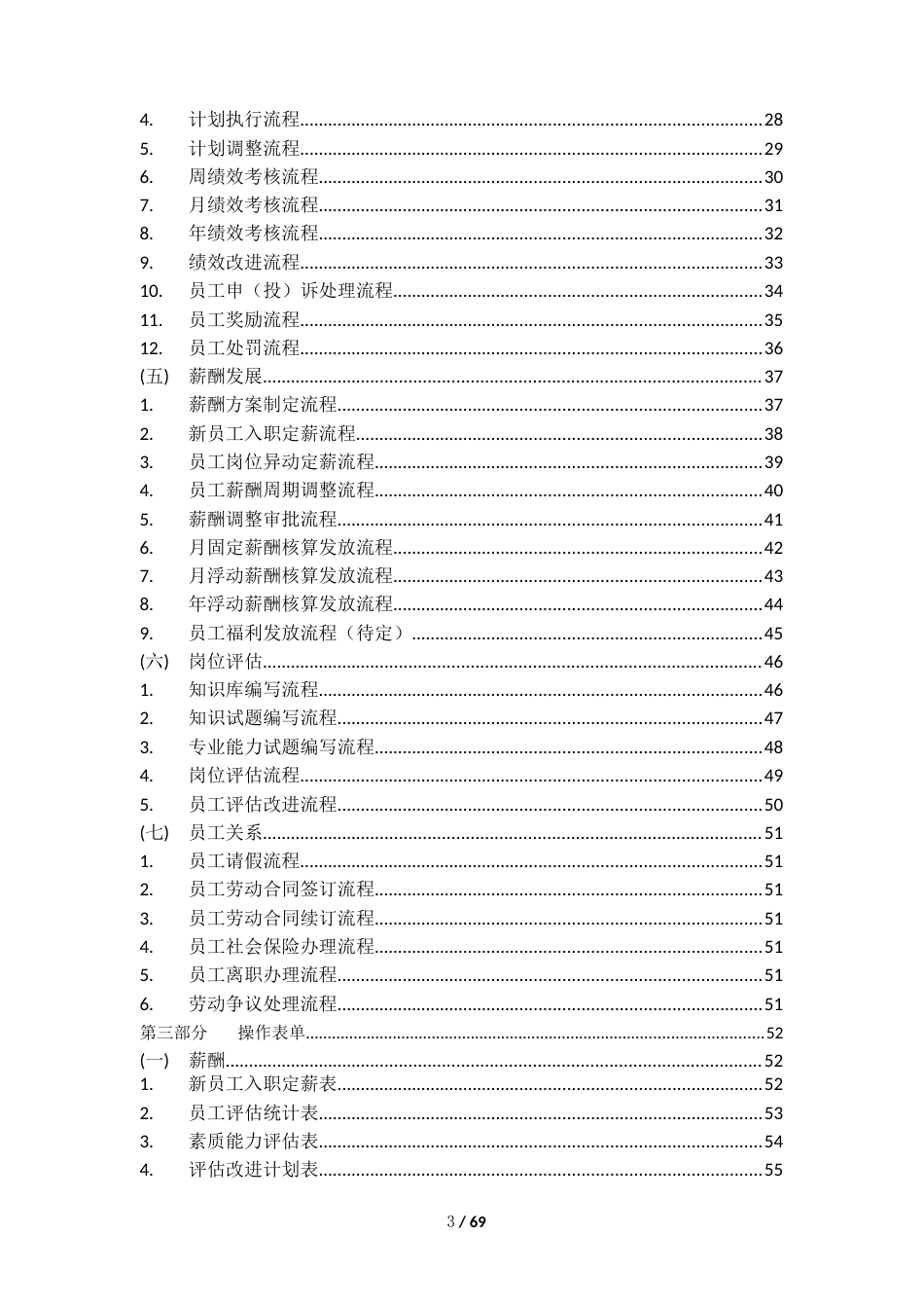 公司薪酬激励办法操作流程及表单_第3页