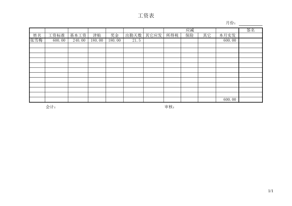 工资表_第1页