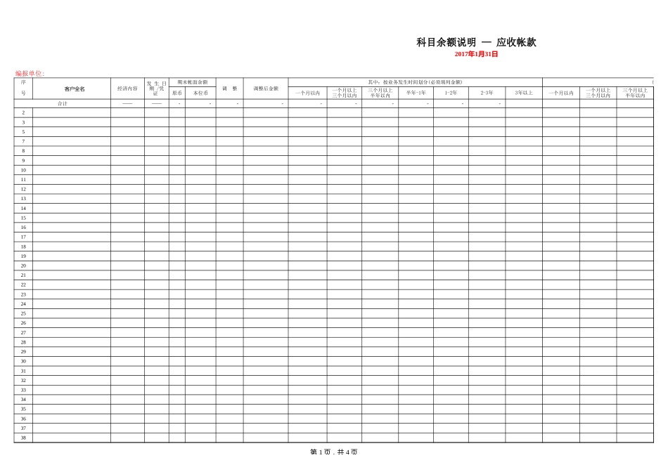 【财务分析报表】应收账款账龄分析表_第1页