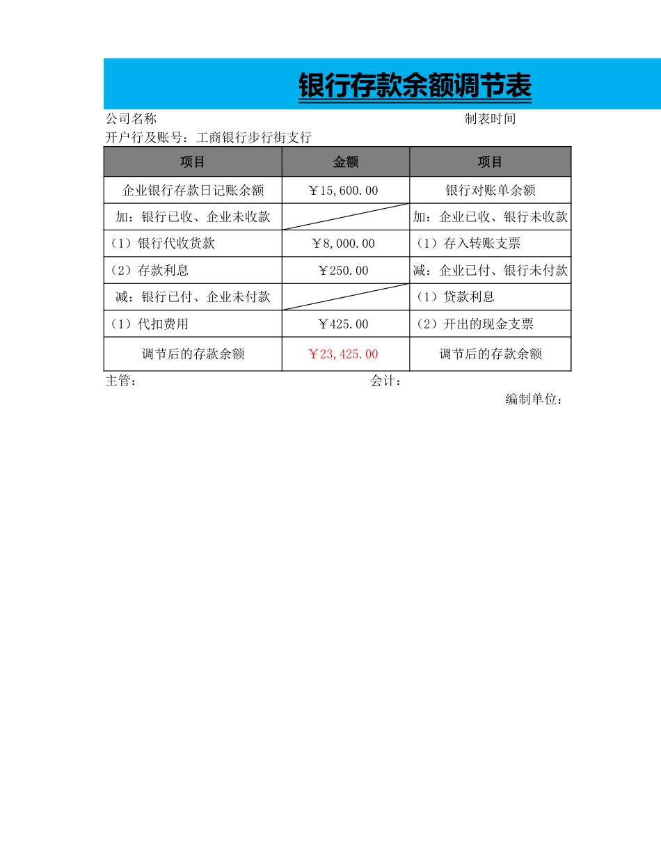 04-【现金管理】-05-银行存款余额调节表_第1页