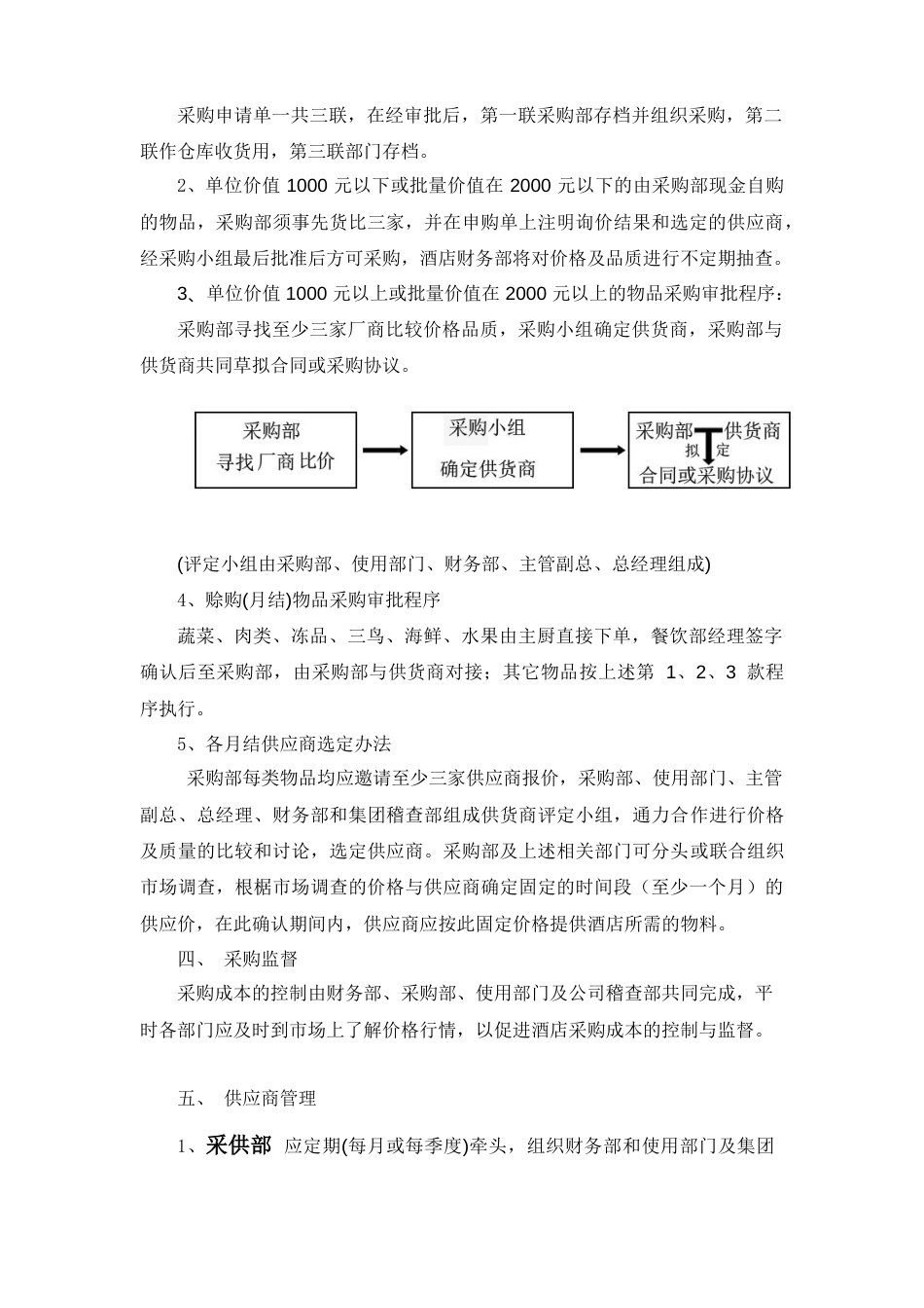 22-【案例】-酒店采购管理制度及流程_第2页