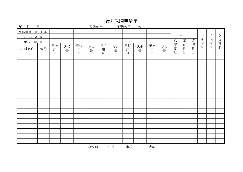 320 合并采购申请单-1页_第1页