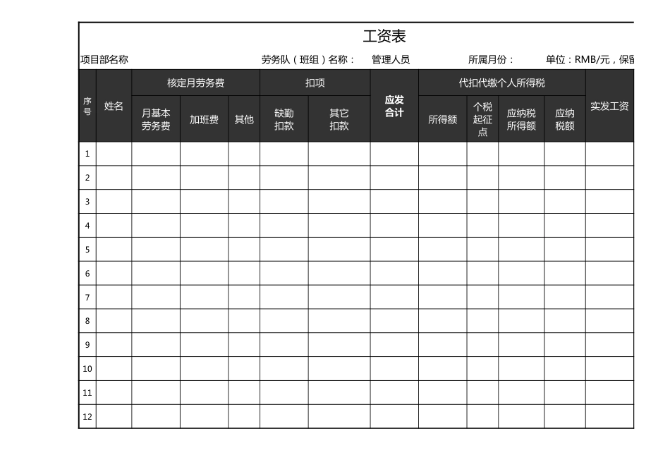 59-【通用】工资表(3)_第1页