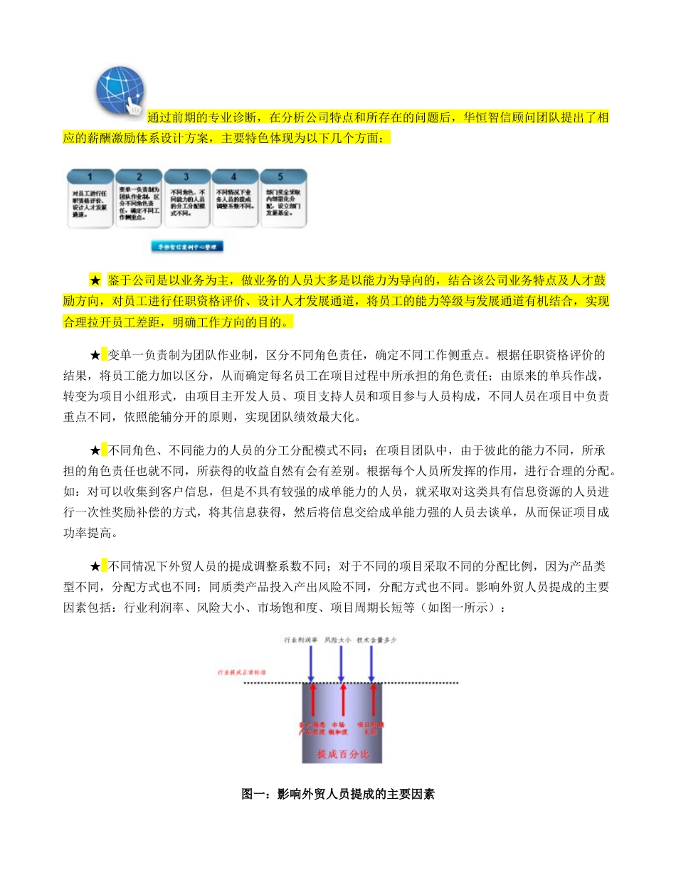 如何设计外贸人员薪酬激励体系设计方案._第3页