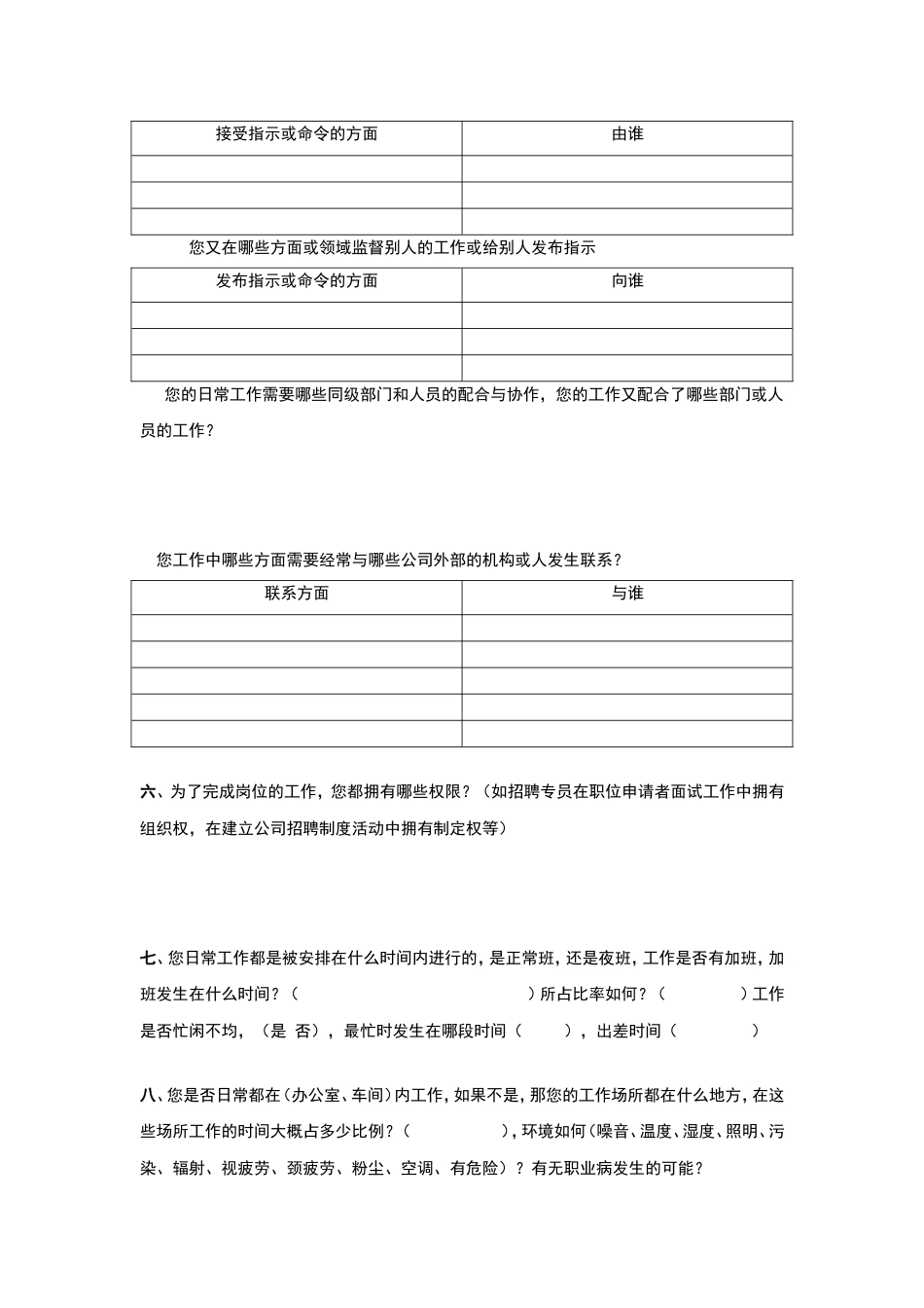 范例：电路有限公司工作分析访谈提纲_第2页