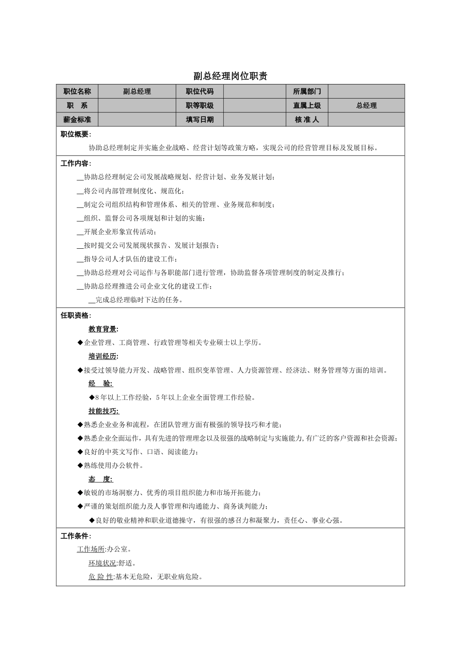 副总经理岗位职责_第1页