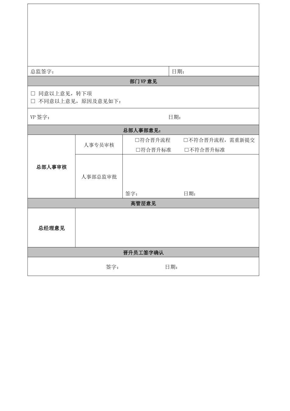 岗位晋升审批表_第2页