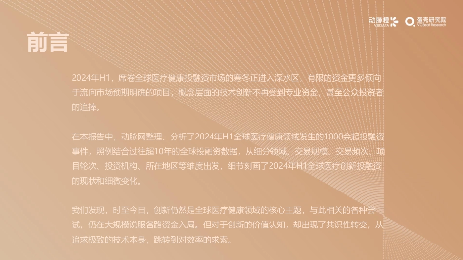 2024年H1全球医疗健康投融资报告-31页_第2页