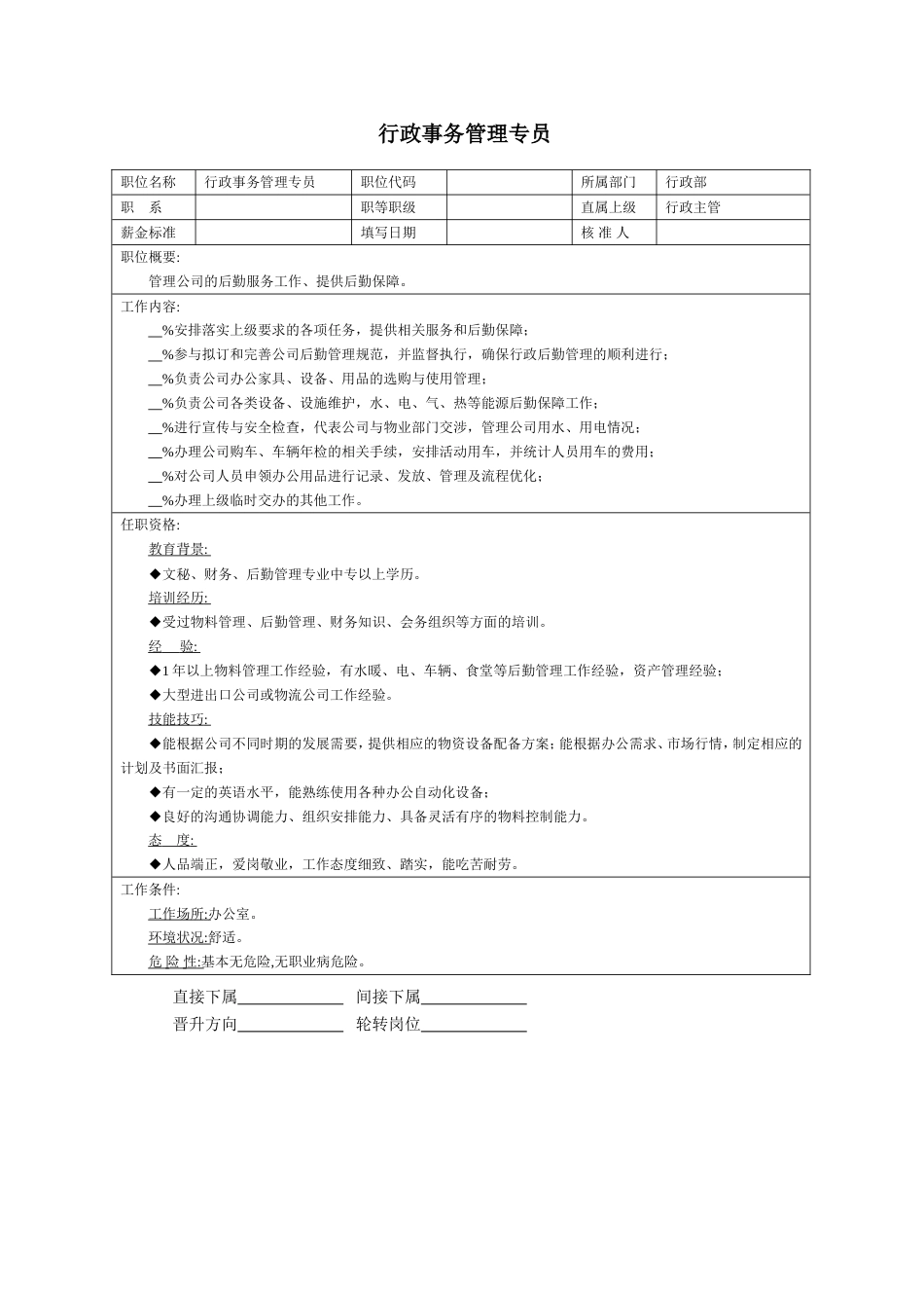 行政事务管理专员_第1页