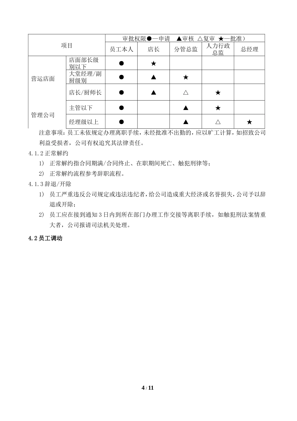 员工离职调动管理制度._第4页