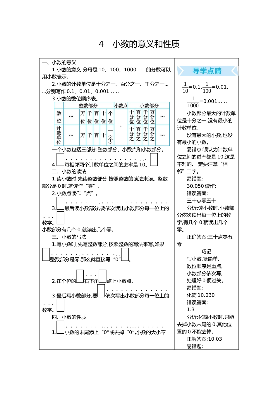 4.小数的意义和性质_第1页