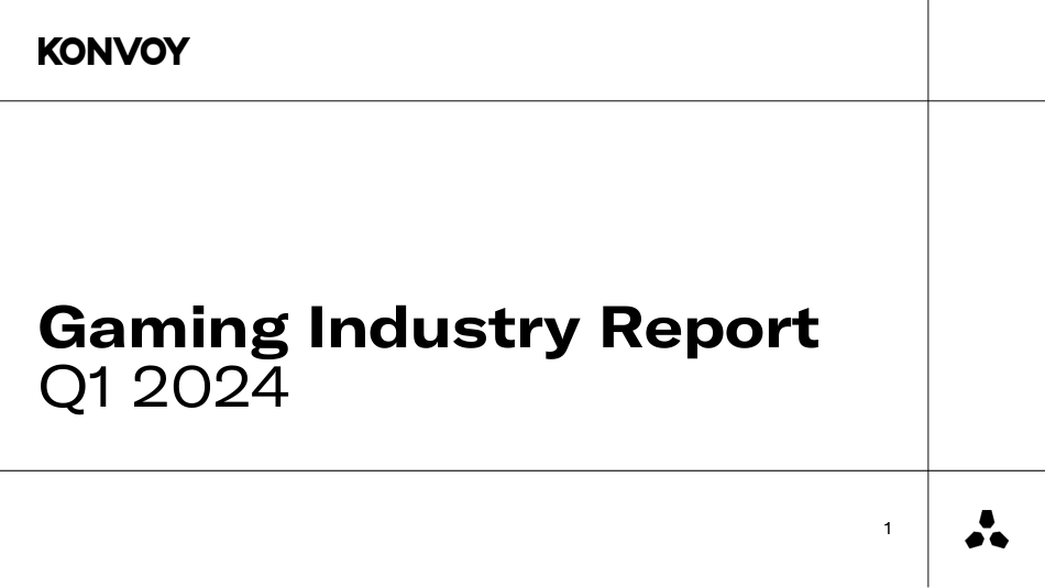 2024年第一季度游戏行业报告（英）-33页_第1页