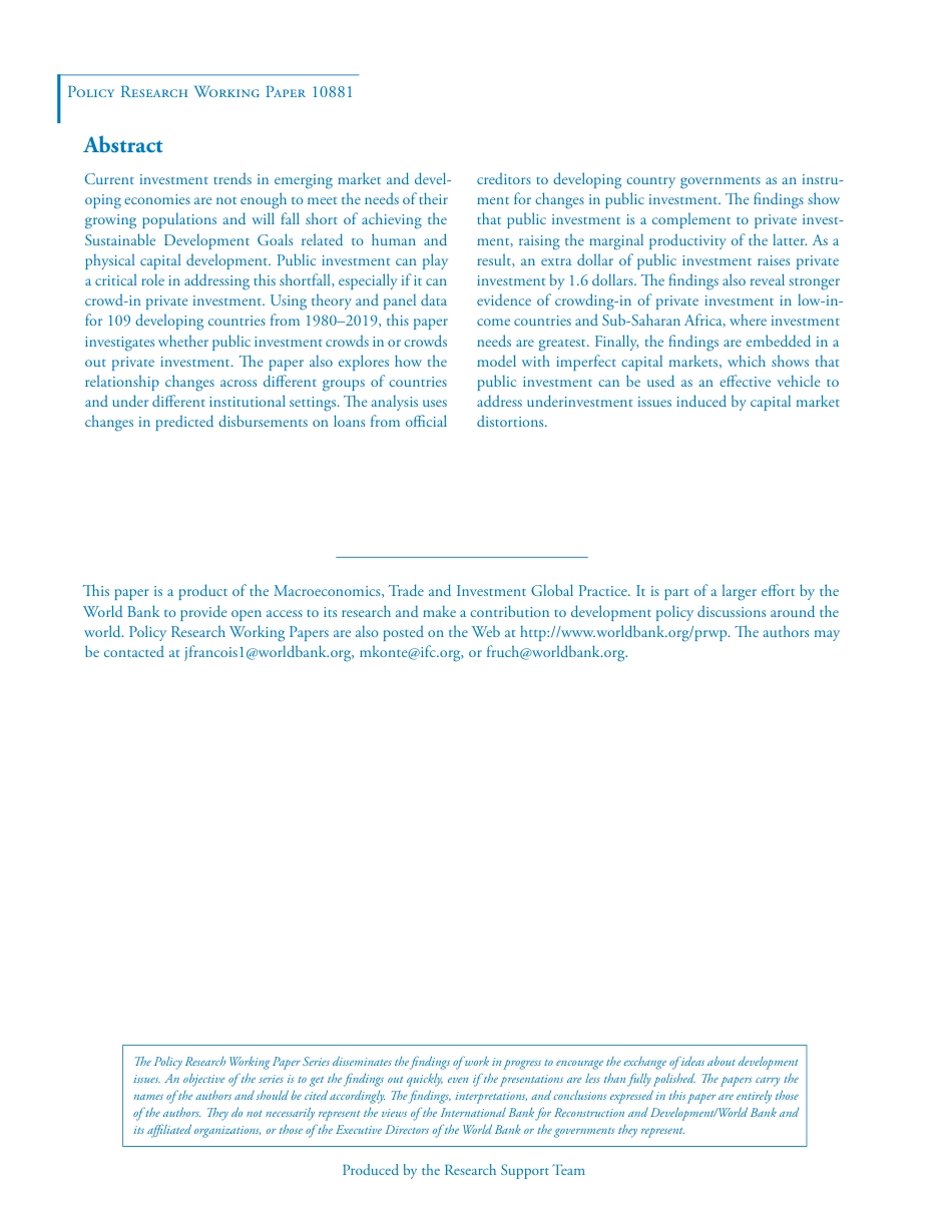 世界银行-公共投资对私人投资的“挤入”效应再探（英）-2024.8-40页_第2页